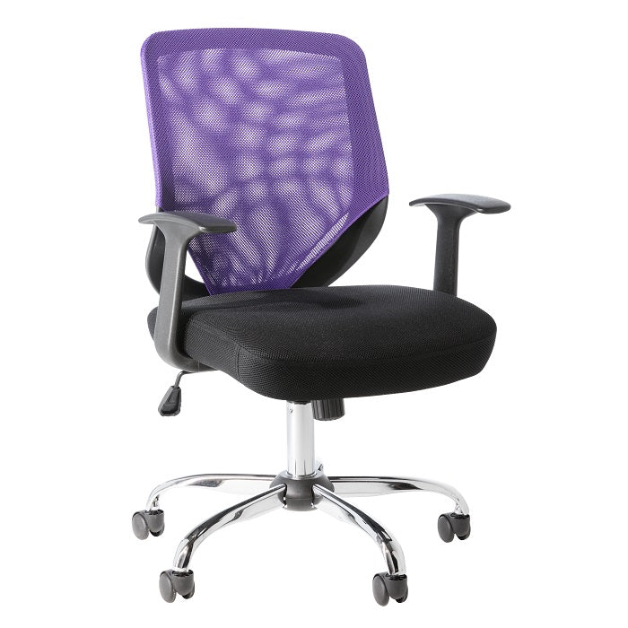 Alphason Atlanta Mesh Chair - Black & Purple, Adjustable Features