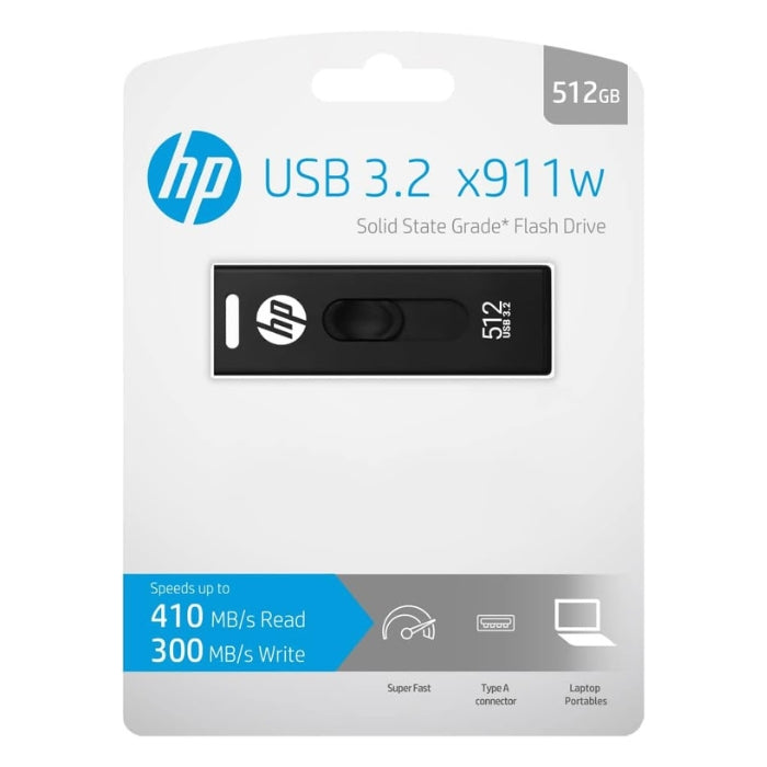 HP 512GB SSD USB Flash Drive – 500MB/s Read, 450MB/s Write