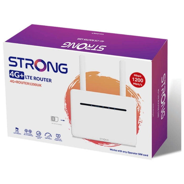 STRONG 4G+ LTE Router AC1200 Dual-Band, 4x Gigabit