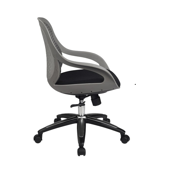 Alphason Croft Mesh Chair - Grey with Adjustable Height