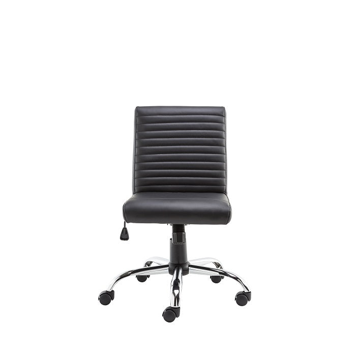 Alphason Lane Chair - Black Faux Leather with Tilt Mechanism