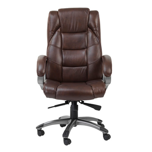 Alphason Mayfair High Back Executive Chair, Soft-Leather, Tilt Control