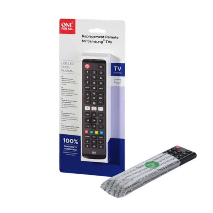 One For All Samsung TV Replacement Remote – No Setup Needed