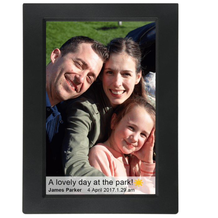 Feelcare 10" WiFi Digital Frame 32GB – Touchscreen, Frameo App - Black