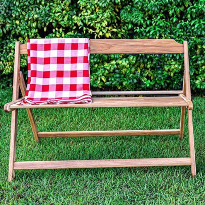 Tramontina Teak Wood Foldable Bench, 2/3 Seater, Eco-Friendly
