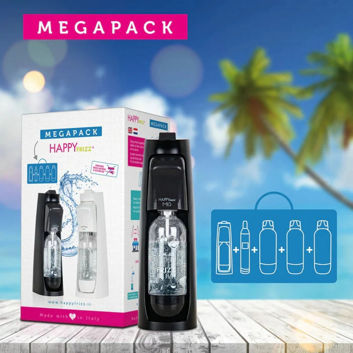 Happy Frizz MIO Megapack – Sodamaker, 60L CO2 & 3 Bottles