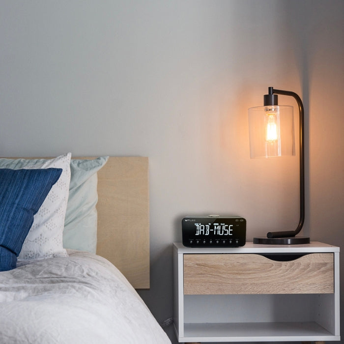 Muse DAB/FM Clock Radio, Bluetooth, Dual Alarm & LED Display