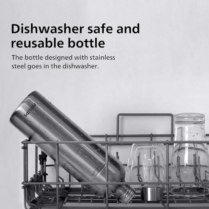 Philips GoZero 1L Metal Bottle – Durable, Stainless Steel