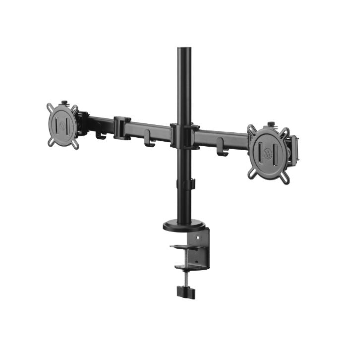 One For All Dual Monitor Arm – 13"-32", Adjustable Height, Black