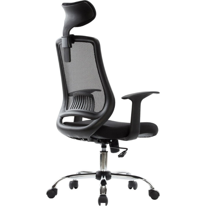 Alphason Florida Chair - Black Mesh with Adjustable Headrest