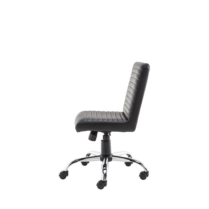 Alphason Lane Chair - Black Faux Leather with Tilt Mechanism