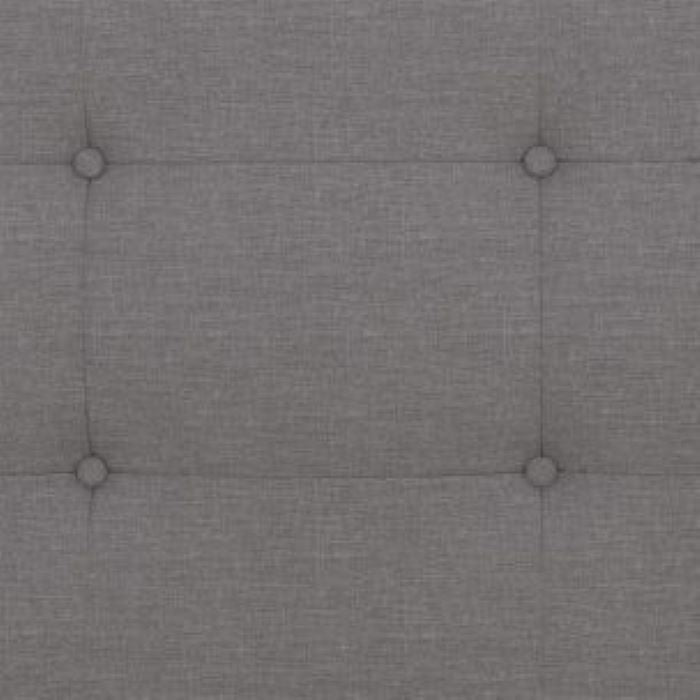 Rose Linen Upholstered King Size Bed with Storage – Light Grey