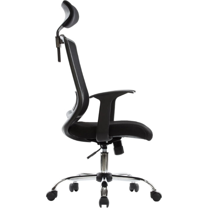 Alphason Florida Chair - Black Mesh with Adjustable Headrest