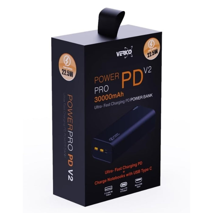 Verico Powerbank 30000mAh – Super-Fast Charging, Dual Output
