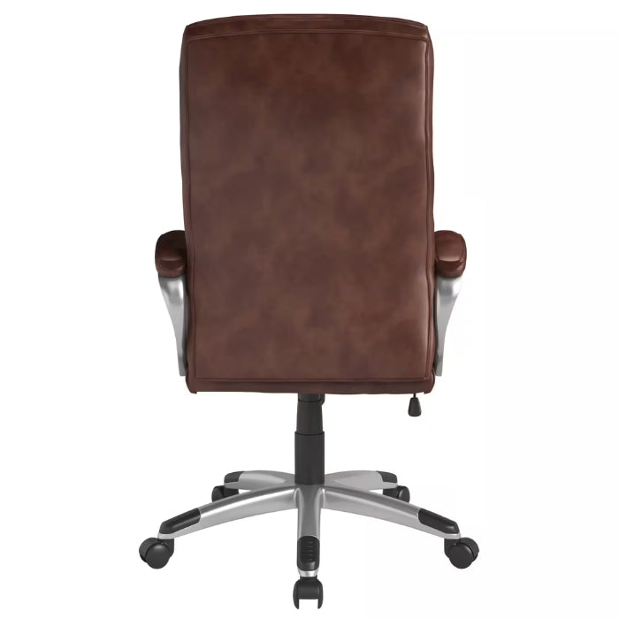 Alphason Hampton Brown Office Chair with Bonded Leather