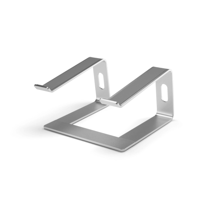 One For All Premium Laptop Riser – 10”-17”, Anti-Scratch, Silver