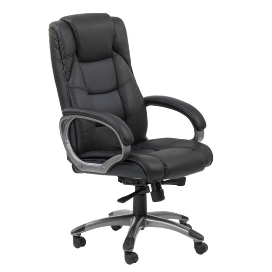 Alphason Mayfair High Back Executive Chair, Soft Leather - Black