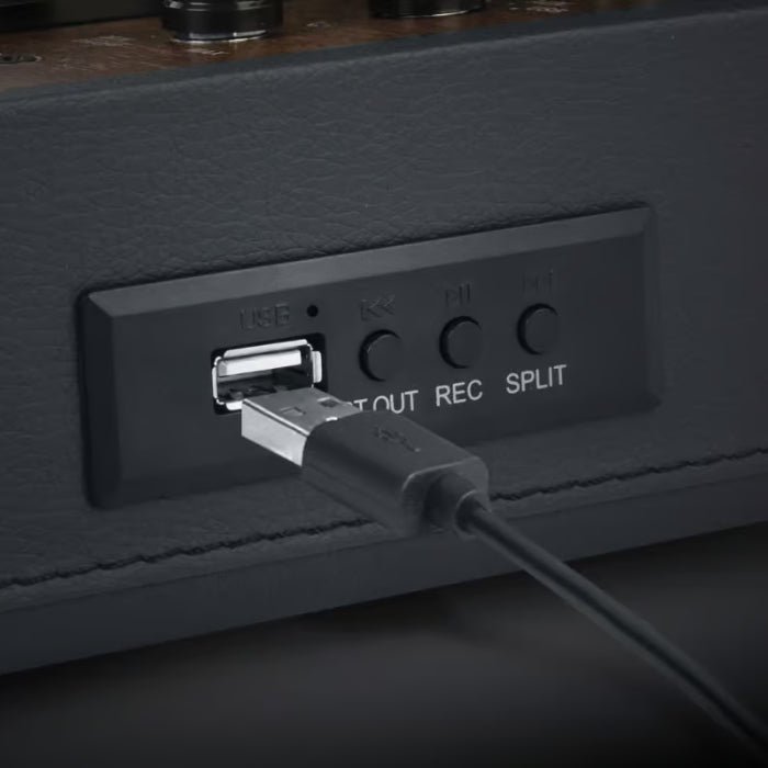 Muse MT-207DGB Turntable – Bluetooth, USB, 10W Speakers