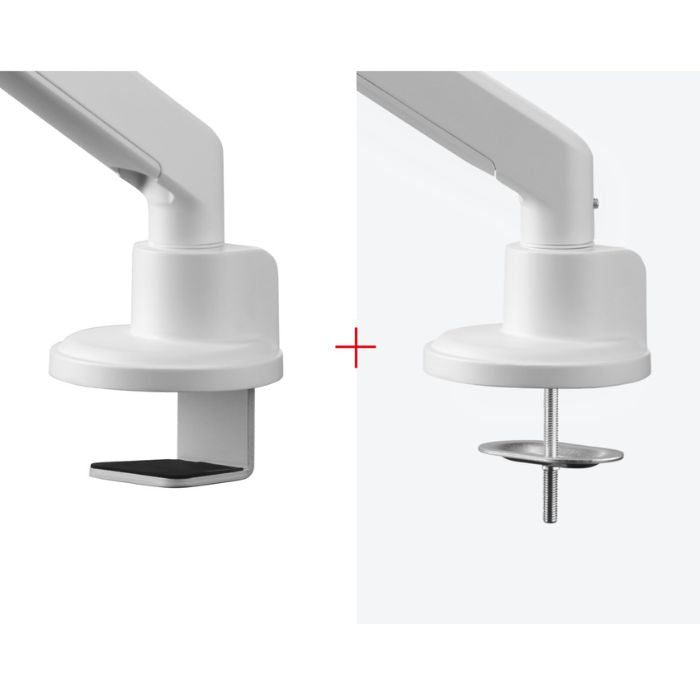 One For All Single Monitor Arm – 13-35", Adjustable Height, White