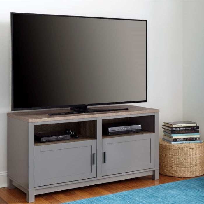 Ameriwood Home Carver TV Stand – Up to 60" TVs, Storage - Grey