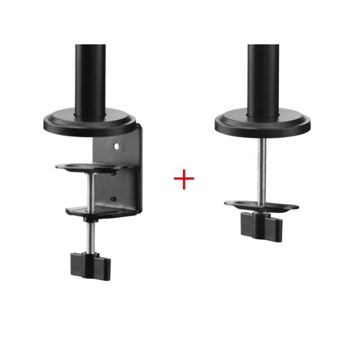 One For All Dual Monitor Arm – 13"-32", Adjustable Height, Black