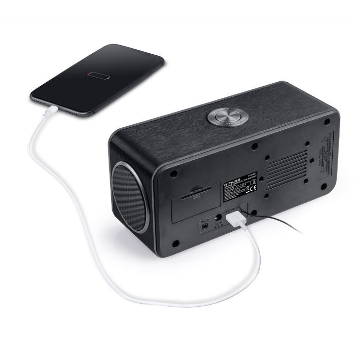 Muse DAB/FM Clock Radio, Bluetooth, Dual Alarm & LED Display