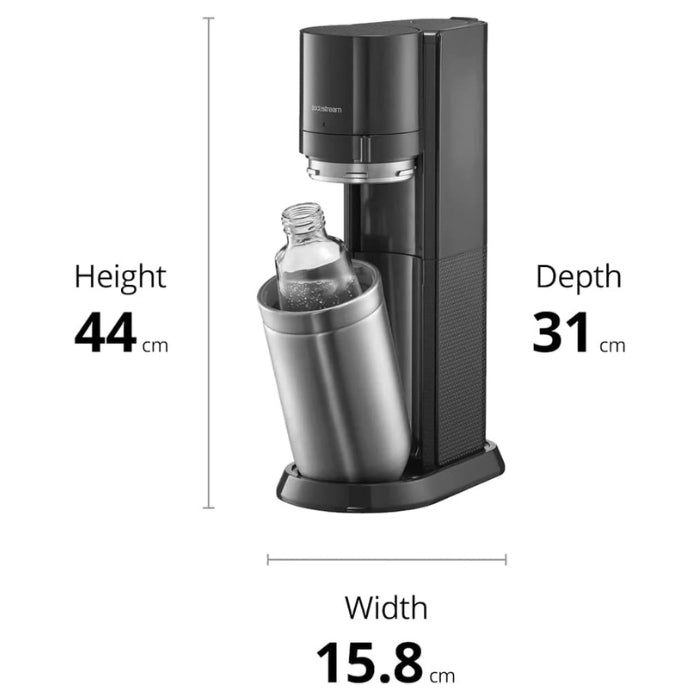 SodaStream DUO Sparkling Water Maker Kit - CO2 & Bottles