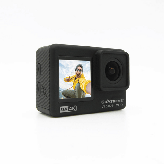 GoXtreme Vision DUO 4K Action Cam, Dual Display, Waterproof