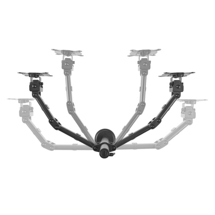 One For All Dual Monitor Arm – 13"-32", Adjustable Height, Black
