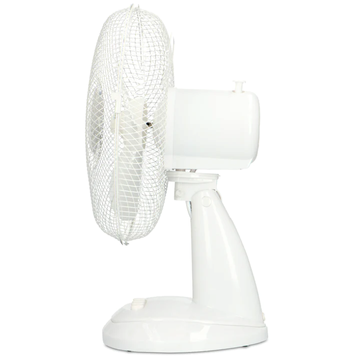 Trebs 30 cm Table Fan, 40W, 3 Speed, Quiet Operation - White