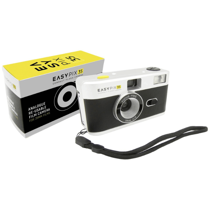 Easypix 35 Reloadable Film Camera, Retro Style, Built-in Flash