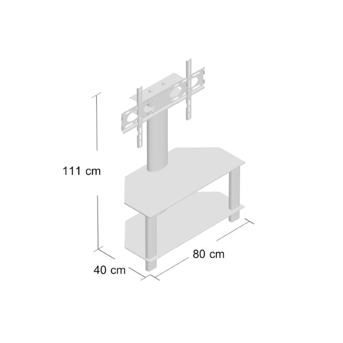 Alphason Century Cantilever Corner TV Stand, Up to 55" TV's - Walnut