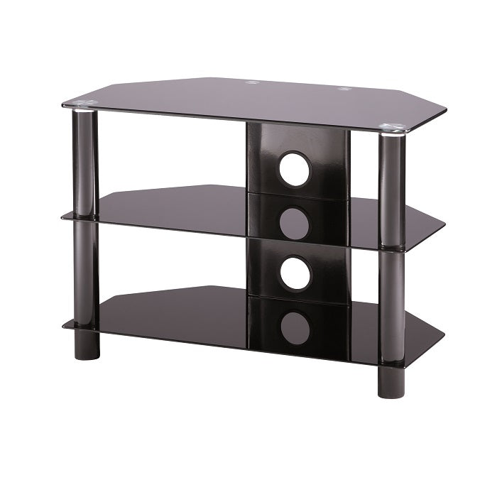 Alphason Essentials TV Stand, 800 Wide, Up to 36" TV's - Black