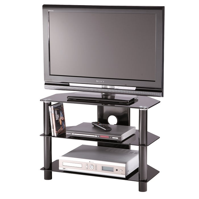 Alphason Essentials TV Stand, 800 Wide, Up to 36" TV's - Black