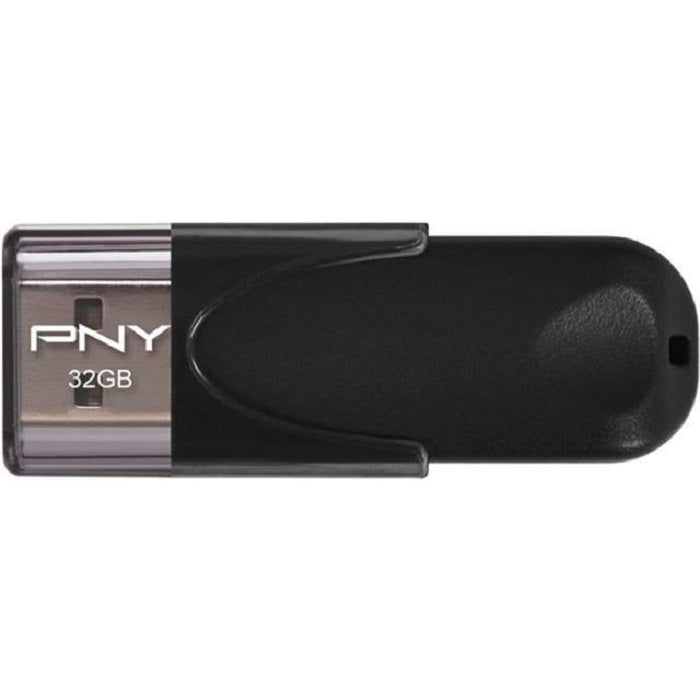 PNY 32GB USB 2.0 Flash Drive (3 Pack), Mac & Windows - Black