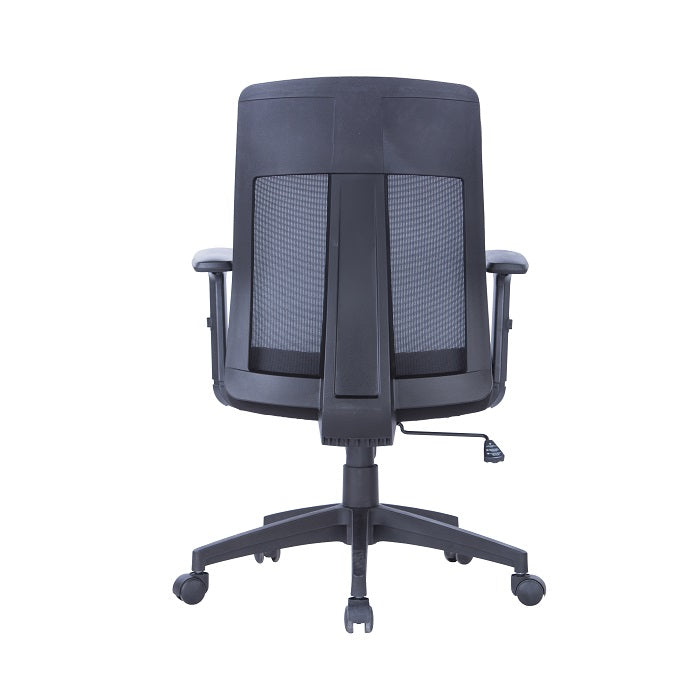 Alphason Laguna Mesh Back Chair - Black with Adjustable Arms