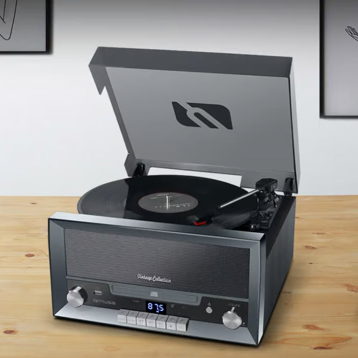 Muse MT-110DS 6-in-1 Turntable, USB, 20W, Bluetooth, CD, FM