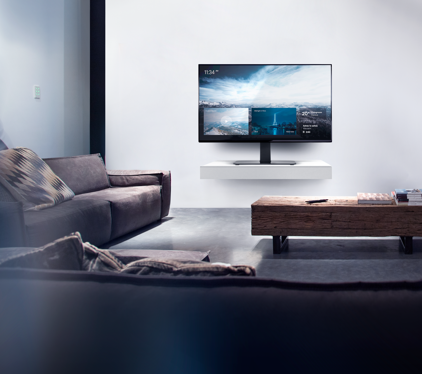 One For All TV Pedestal Stand – 70° Swivel, 32-70", Max 40kg