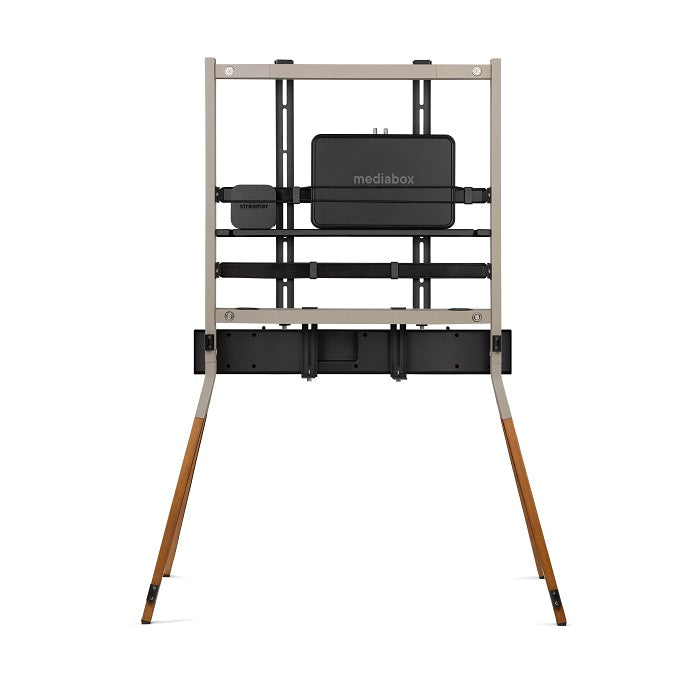 One For All Falcon TV Stand for 32-70" TVs, Walnut & Gun Metal