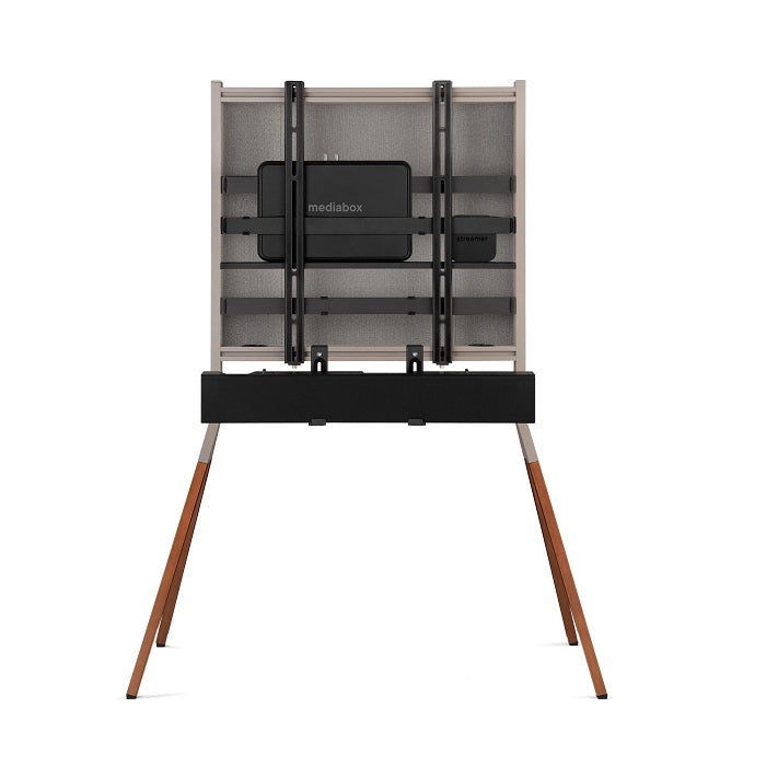 One For All Falcon TV Stand for 32-70" TVs, Walnut & Gun Metal