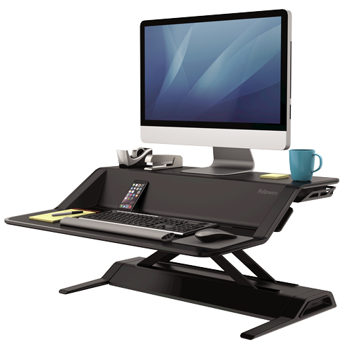 Fellowes Lotus Sit-Stand Workstation - Black - 7901