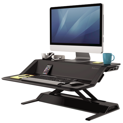 Fellowes Lotus Sit-Stand Workstation - Black - 7901