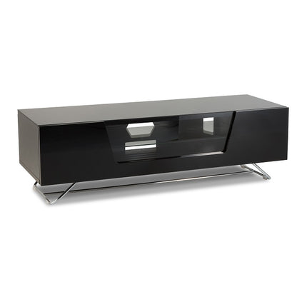 Alphason Chromium 2 TV Stand, 1200 Wide, Up to 55" TV's - Black - CRO2-1200CB-BLK