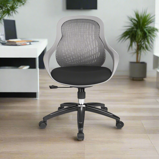 Alphason Croft Mesh Chair - Grey - AOC1010-M-GRY