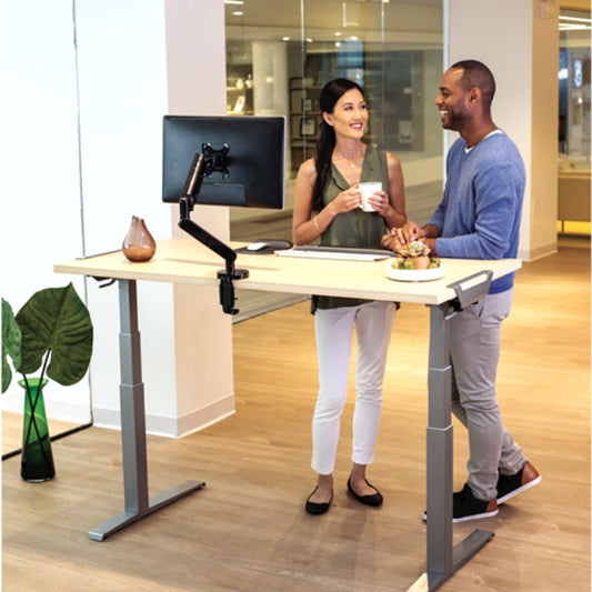 Fellowes Levado Height Adjustable Desk Maple 1400mm