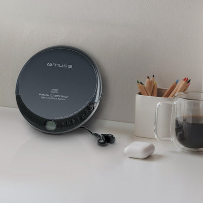 Muse Portable CD Player – Anti-Shock, MP3, Earphones Included