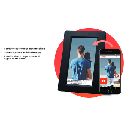 Feelcare 10" WiFi Digital Frame 32GB – Touchscreen, Frameo App - Black
