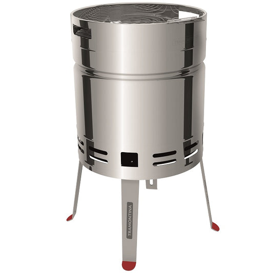 Tramontina Beer Barrel Grill – Compact, Efficient, Stainless BBQ
