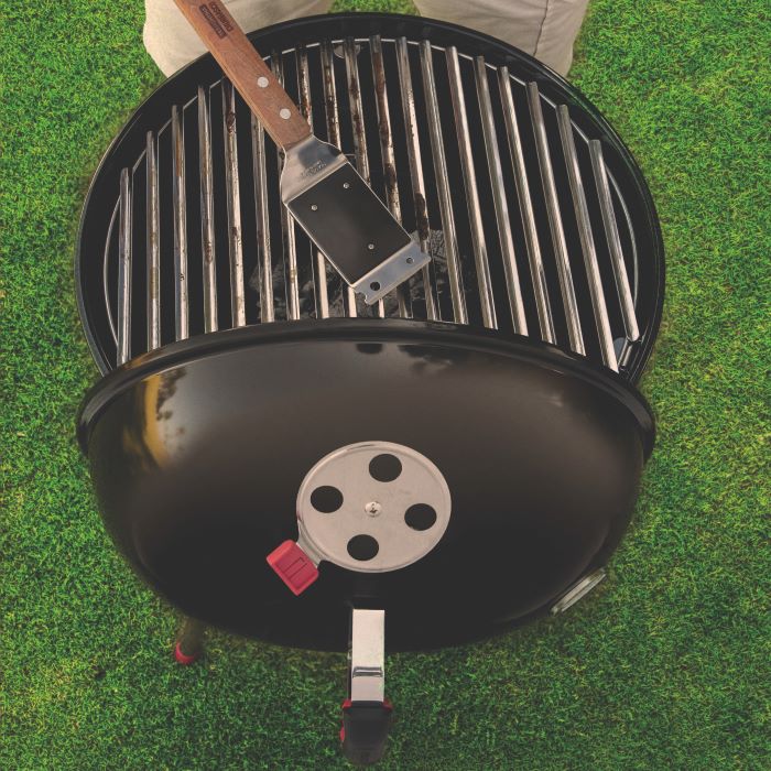 Tramontina Portable Grill, Carbon Steel with lid, 47cm - Charcoal - 26500/009