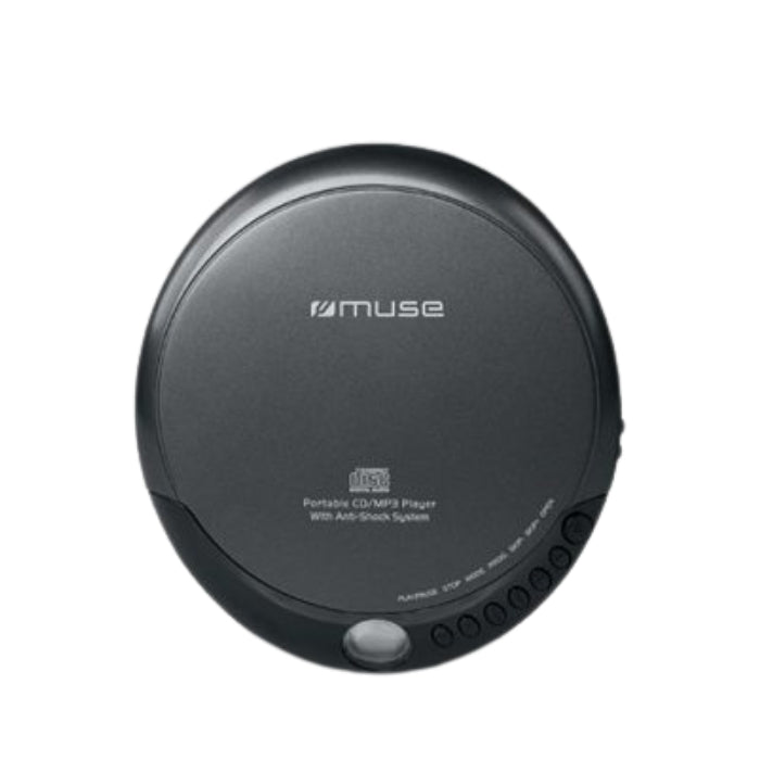 Muse Portable CD Player – Anti-Shock, MP3, Earphones Included